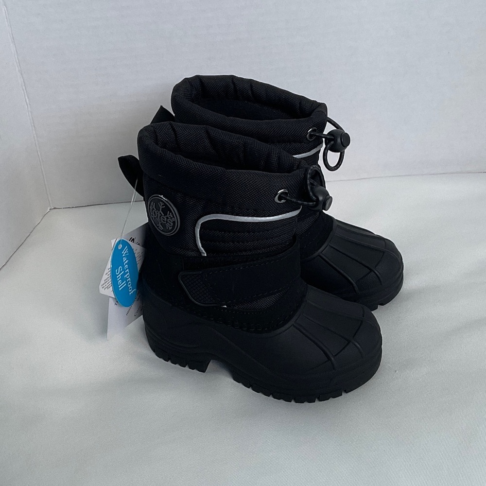 Totes toddler boys‎ Black Winter Snow Boots size 5